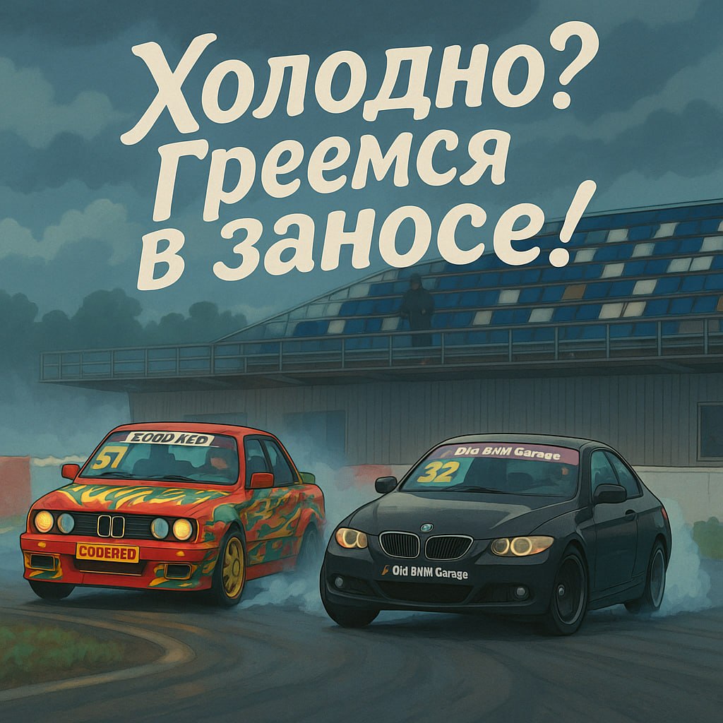Погода на майские ставит шашлыки под угрозу, а это значит, что самое время дать угла по непогоде! Дрифт-день состоится в любую погоду! Встречаемся 2 мая на треке!