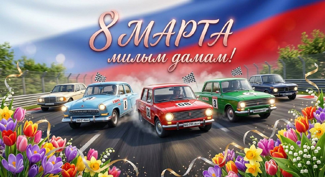 Дорогие леди «Серия Классика» — пилоты, маршалы, организаторы, сотрудники автодромов, болельщицы и музы наших гонщиков! 💐