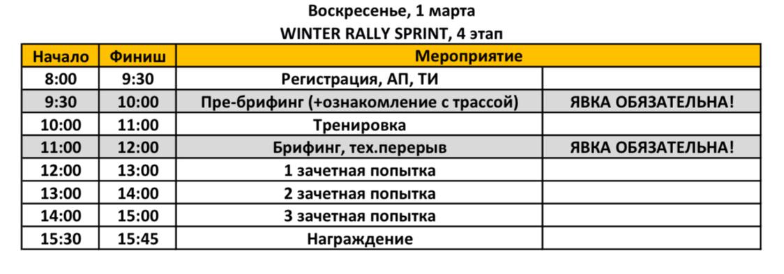 **🏔️WINTER RALLY SPRINT 4 ЭТАП