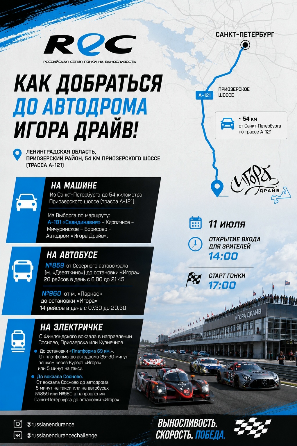 Третий этап Russian Endurance Challenge на «Игора Драйв» 11 июля