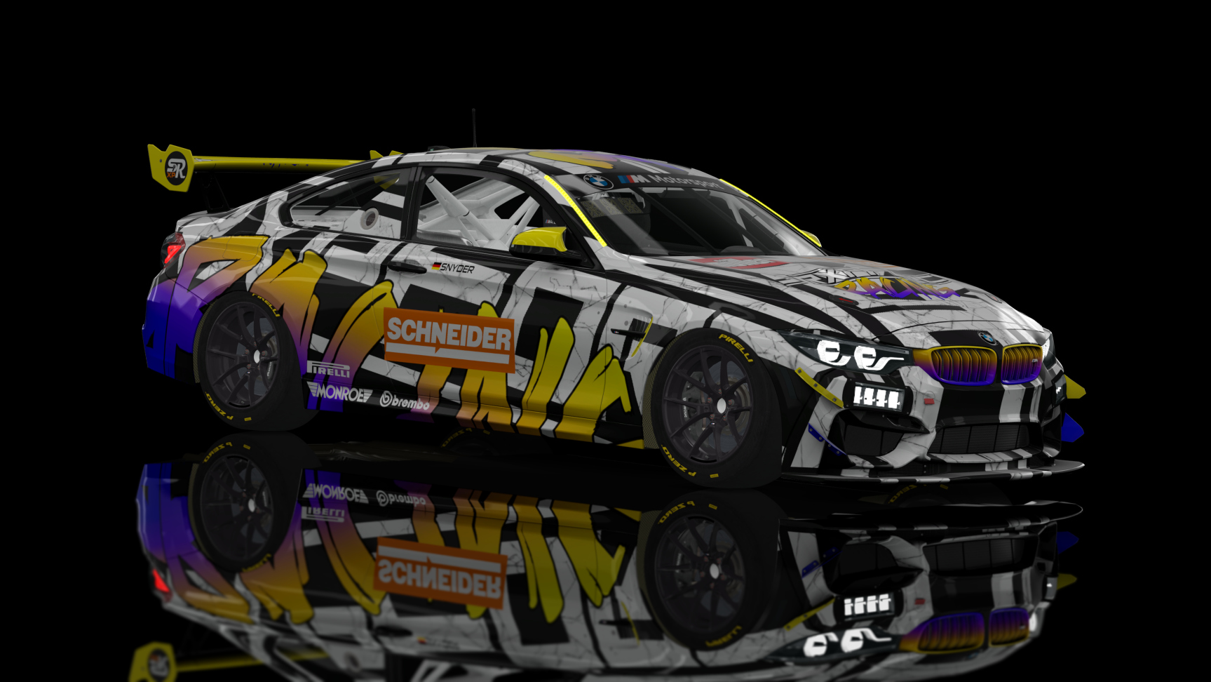 #357 Mueller Snyder BMW M4 GT4 SRXP Force