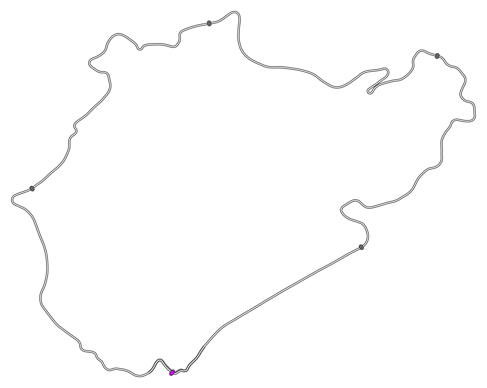 Схема трассы Nordschleife