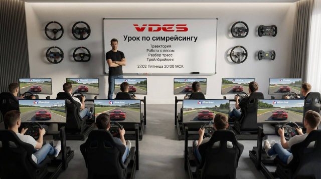 Бесплатный вводный урок Академии VDES по iRacing