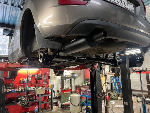 Усиленная задняя балка Autoproduct на Калине Серегина