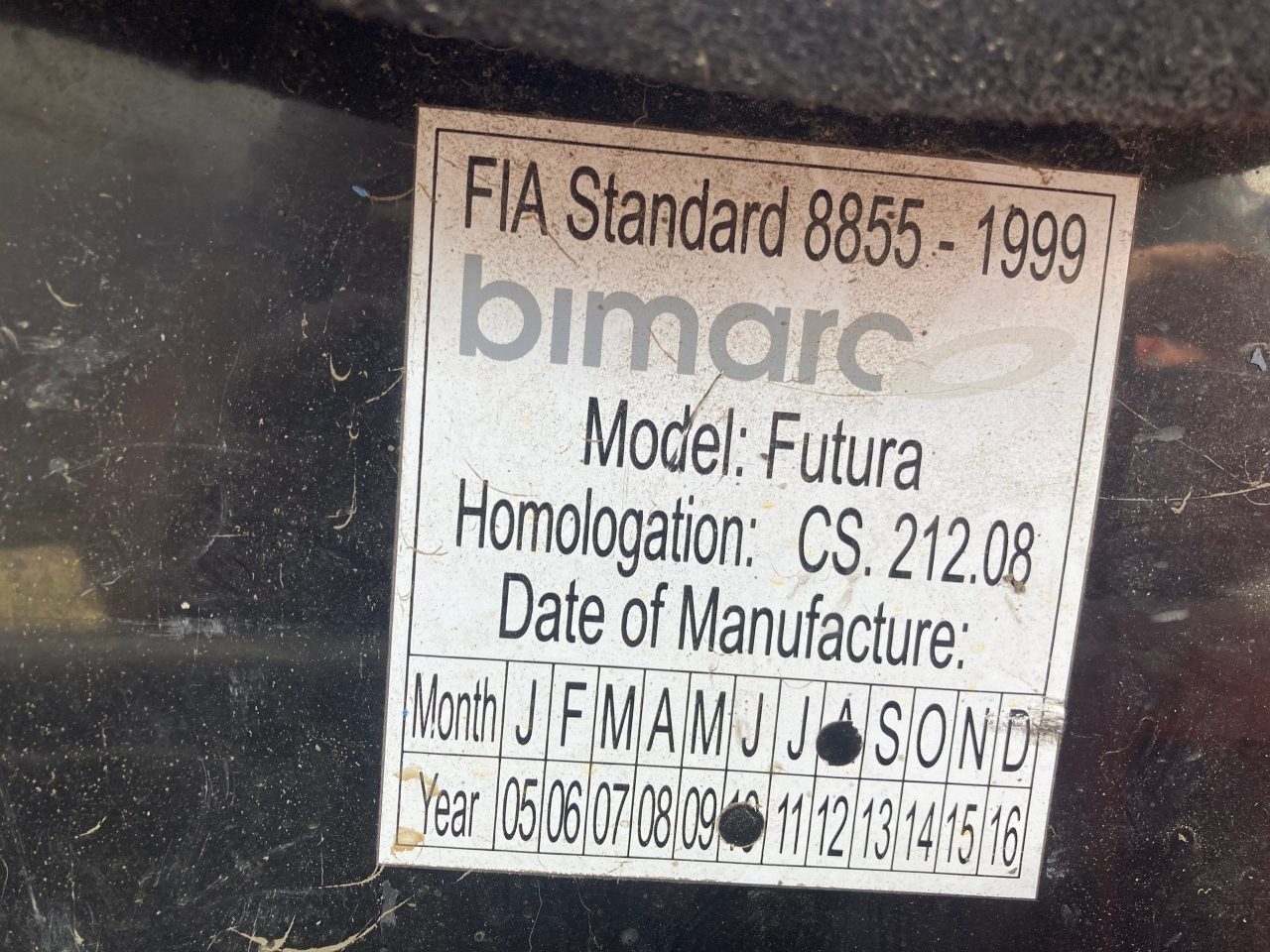 Ковш Bimarco Futura, FIA 8855-1999, омологация истекла