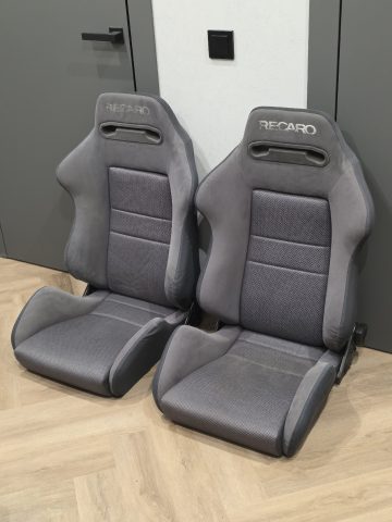 Сиденья Recaro SR2, ткань и алькантара, пара