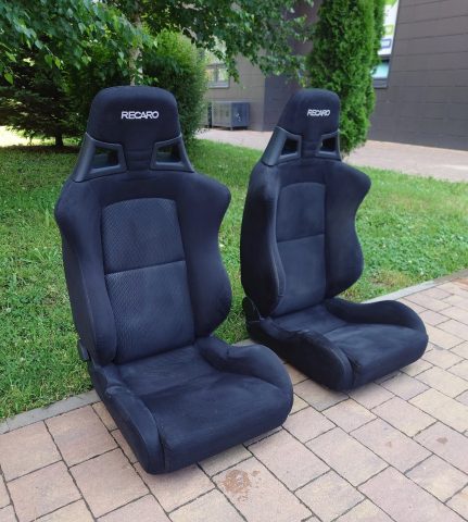 Сиденья Recaro SR11 на салазках Mitsubishi Lancer Evolution, пара