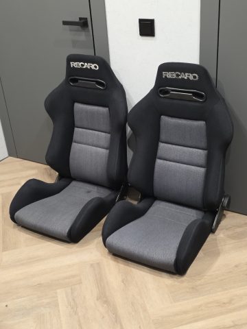 Сиденья Recaro SR2, чёрные с серым, оригинал