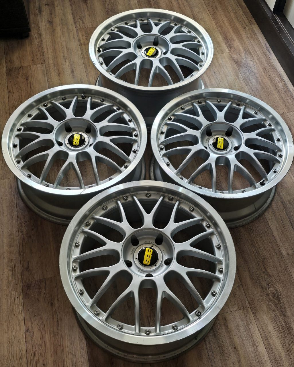 Кованые диски BBS RS731/729 R17 5x114.3, разборные, разноширокие